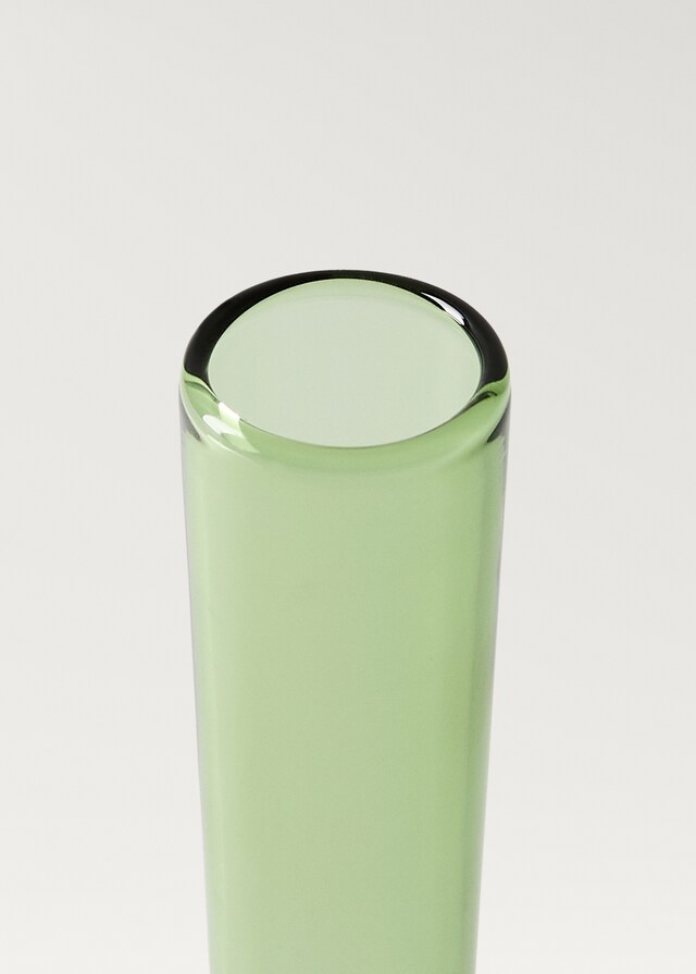 mango Jarrón violetero borosilicato Superdescuento