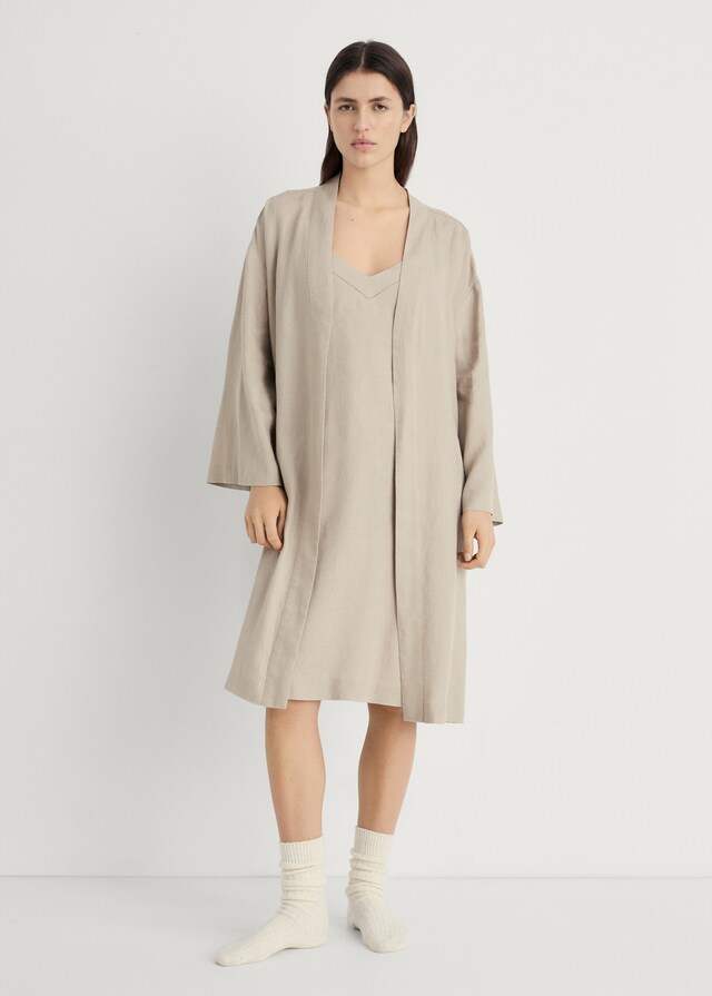mango Bata lino Ofertas especiales