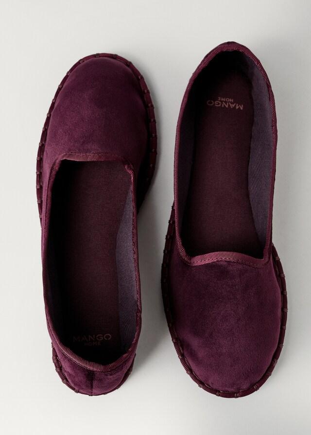 mango Zapatilla velour Outlet online