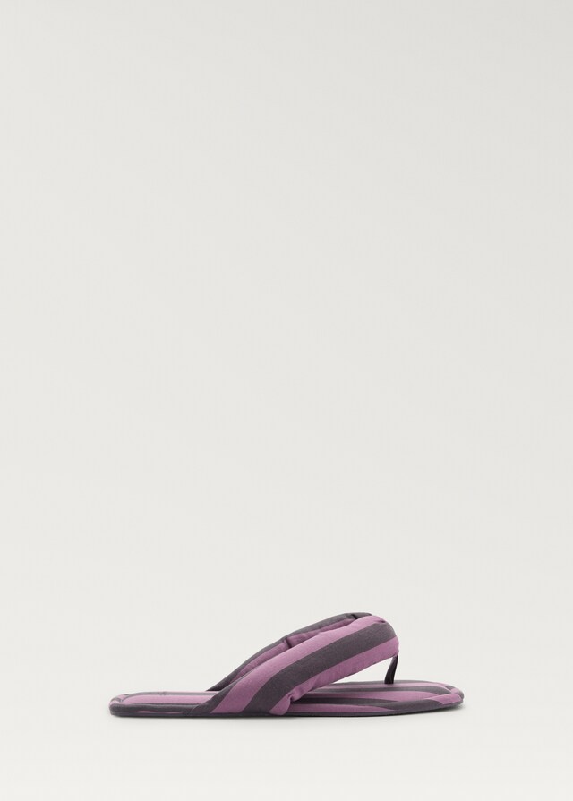 mango Zapatilla abierta raya tejida En oferta