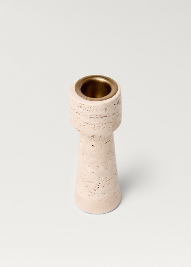mango Candelabro travertino mediano Gran oferta