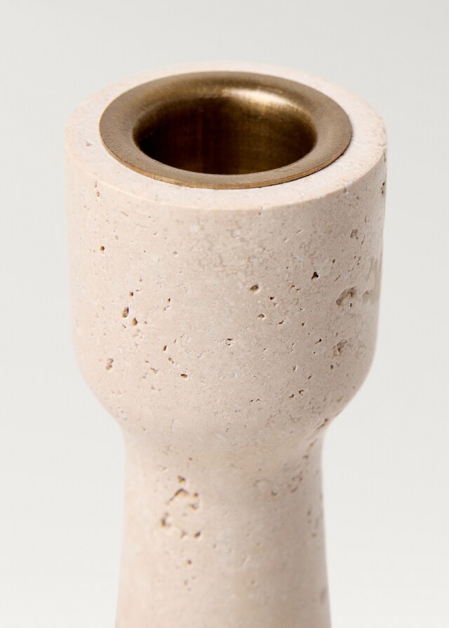 mango Candelabro travertino mediano Gran oferta