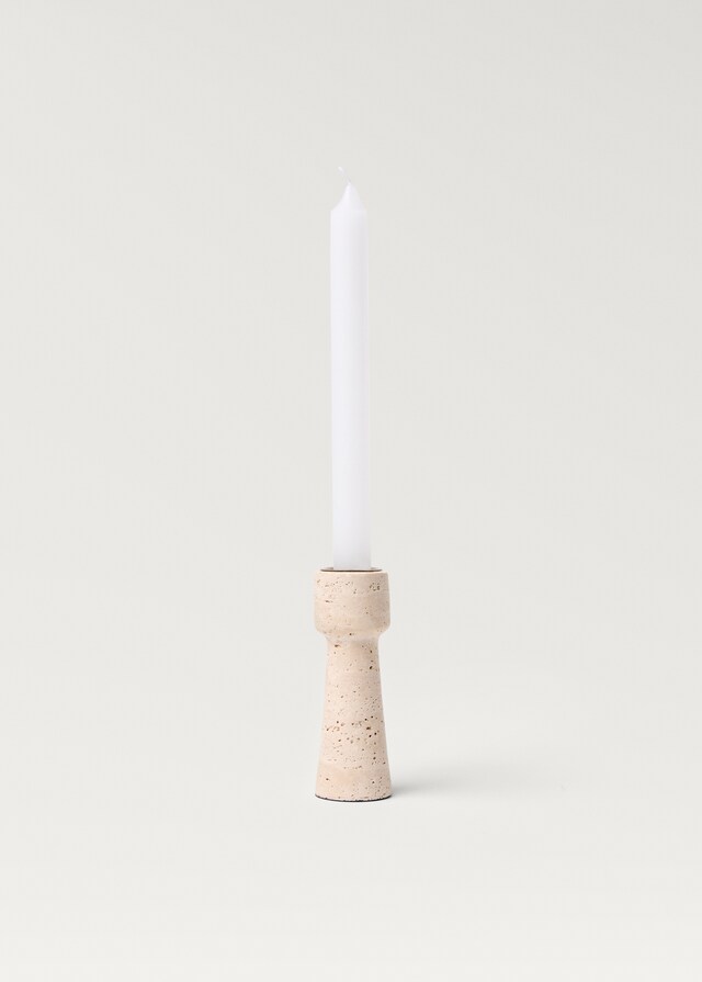 mango Candelabro travertino mediano Gran oferta