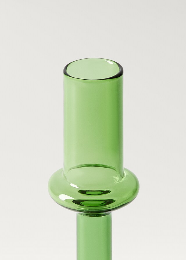 mango Candelabro borosilicato mediano Rebajas baratas