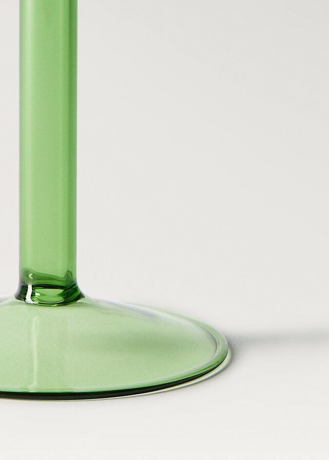 mango Candelabro borosilicato mediano Rebajas baratas