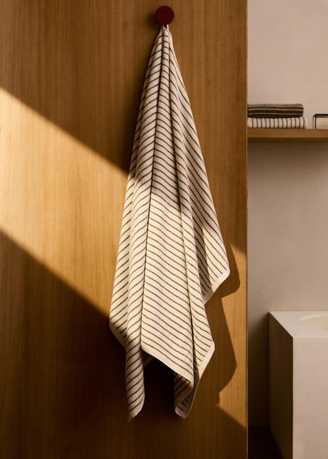 mango Toalla baño raya bicolor