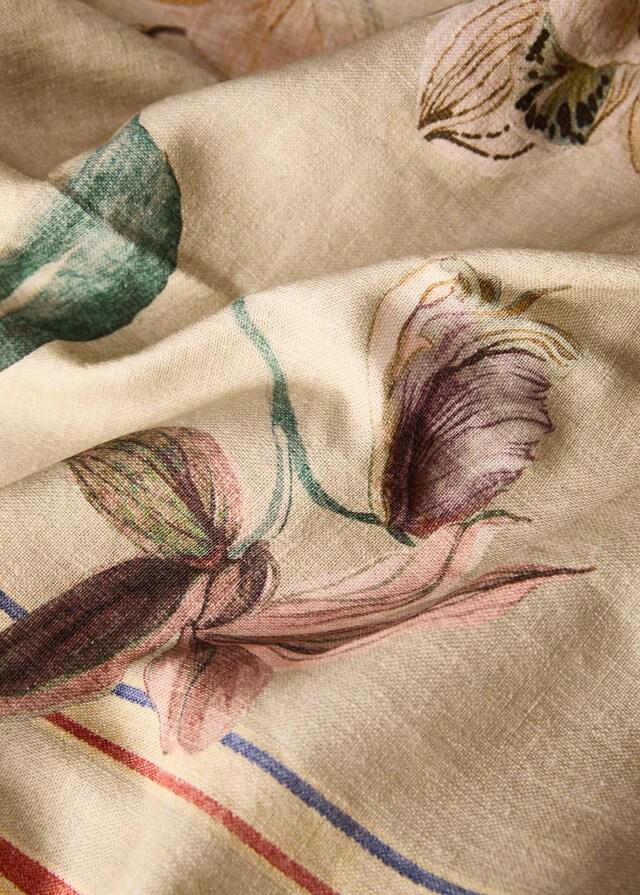 mango Mantel algodón estampado floral de 6 a 8 comensales Solo hoy