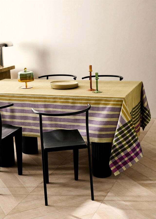 mango Mantel algodón estampado multicolor 6 a 8 comensales