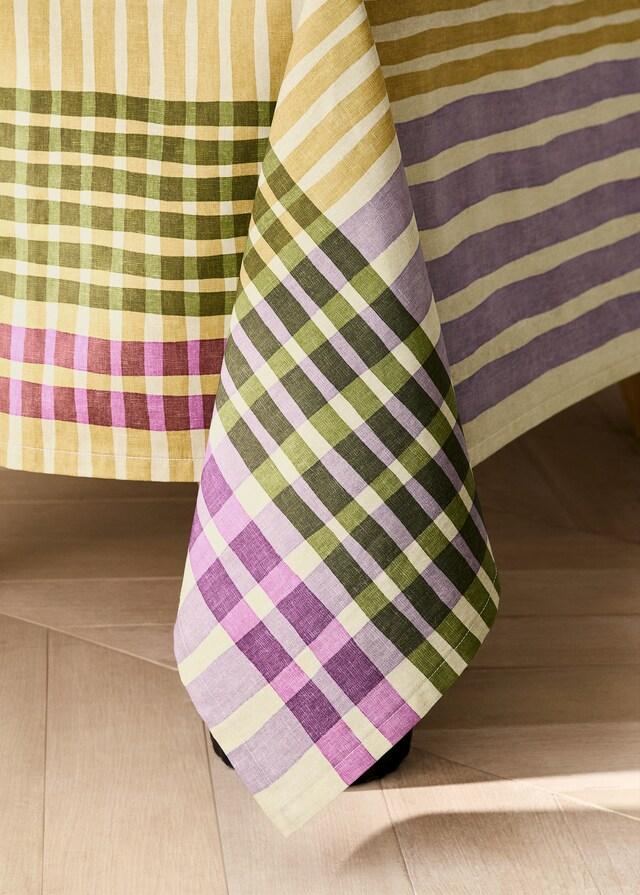 mango Mantel algodón estampado multicolor 6 a 8 comensales Promoción trimestral