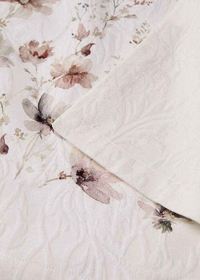 mango Mantel jacquard estampado mini flores 6 a 8 comensales Grandes descuentos