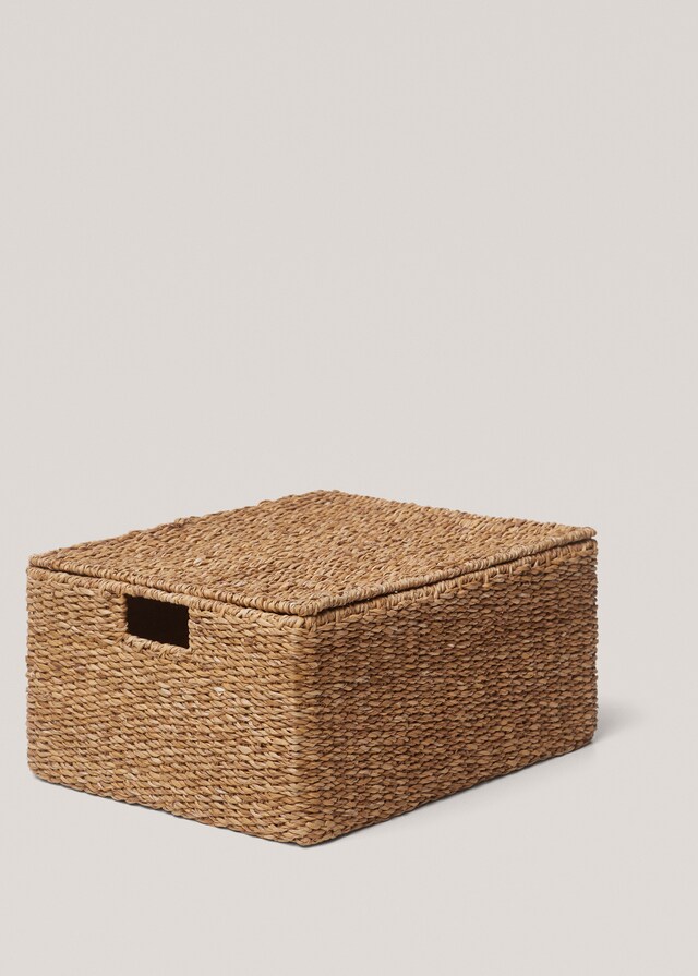 mango Cesta seagrass almacenaje mediana Precio ultrabajo
