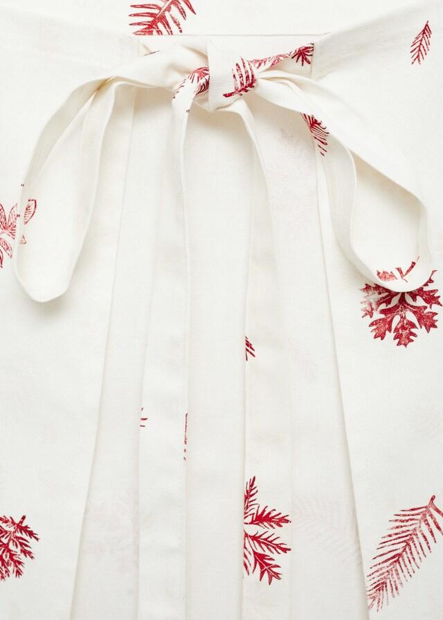 mango Delantal estampado hojas Descuento