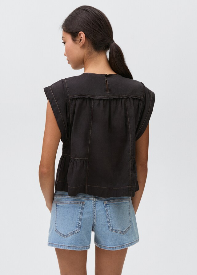mango Short vaquero tachuelas Rebajas top