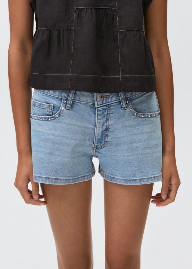 mango Short vaquero tachuelas Rebajas top