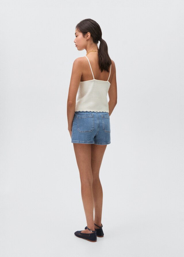 mango Short vaquero recto Oferta especial
