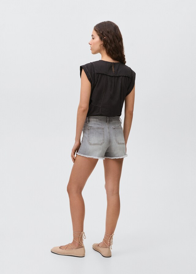 mango Short vaquero desflecado Últimos 3 días