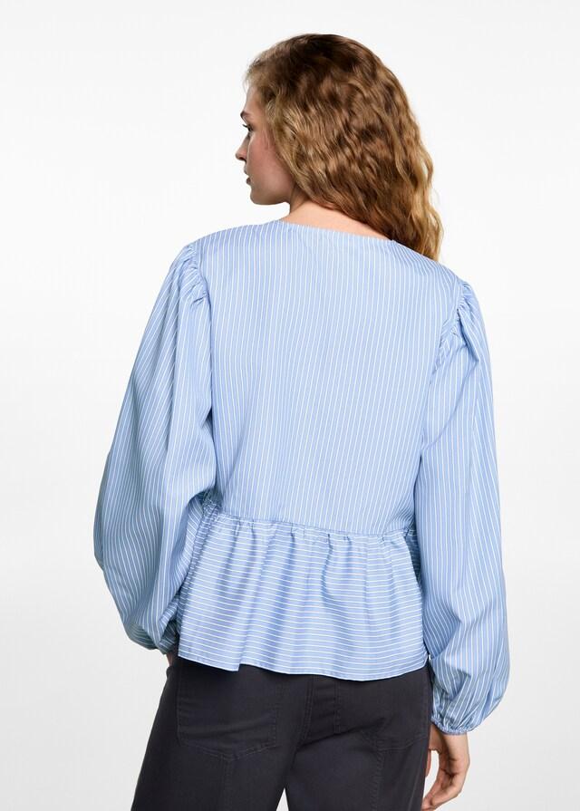 mango Camisa rayas lazos Superdescuento