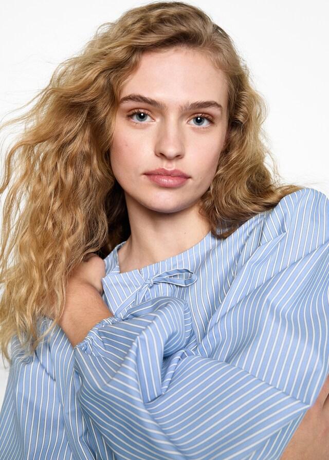 mango Camisa rayas lazos Superdescuento