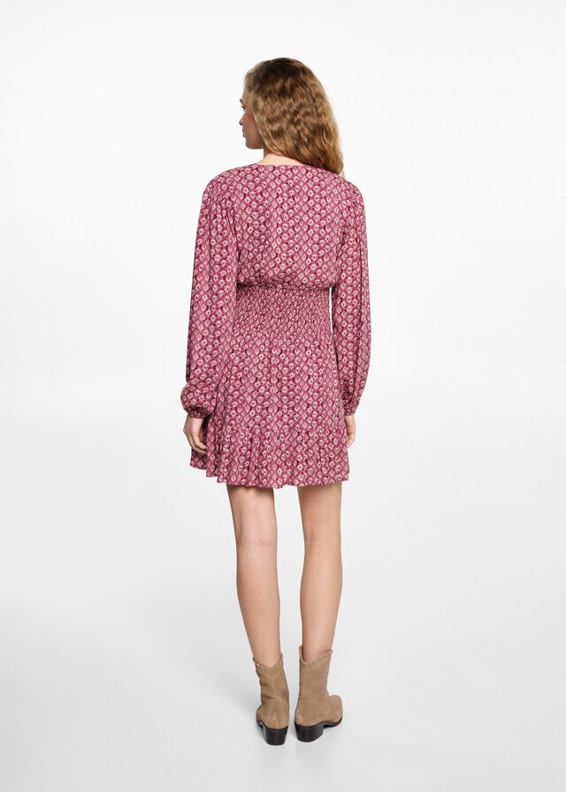 mango Vestido estampado corto Libre de impuestos