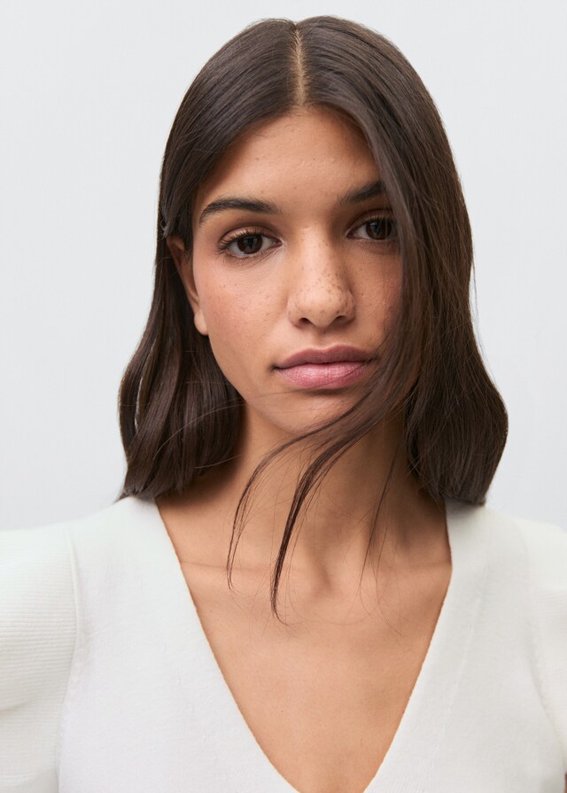 mango Top cuello pico Grandes ahorros