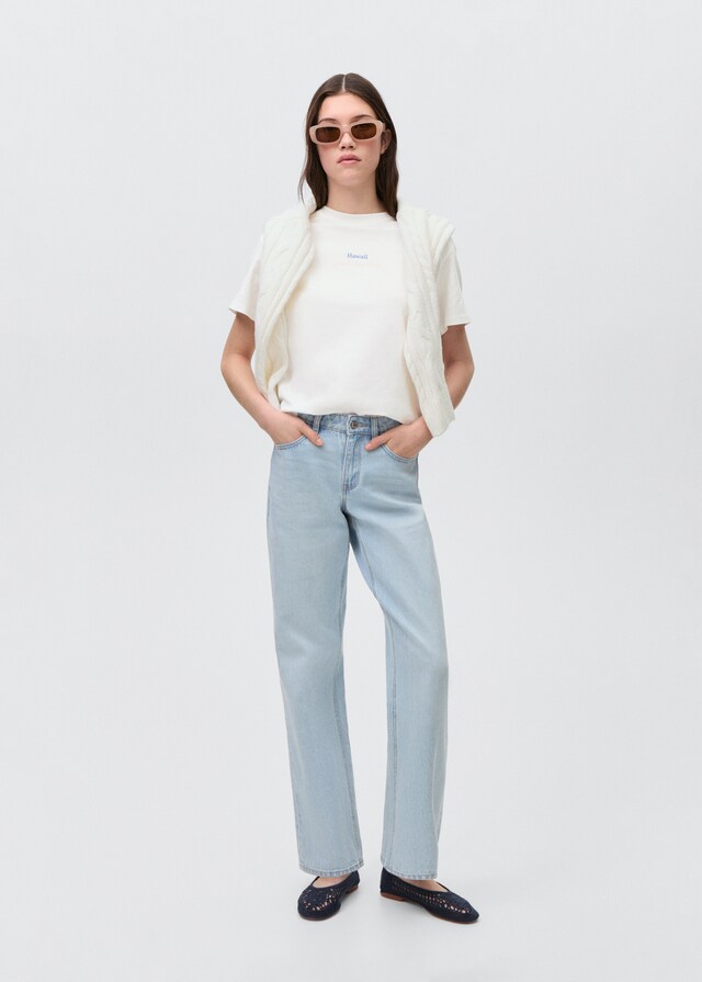 mango Camiseta dibujo estampado Precio ultrabajo