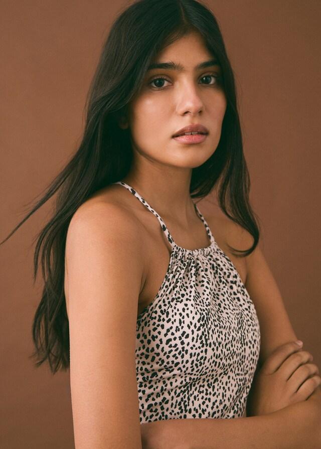 mango Bañador estampado animal Venta caliente