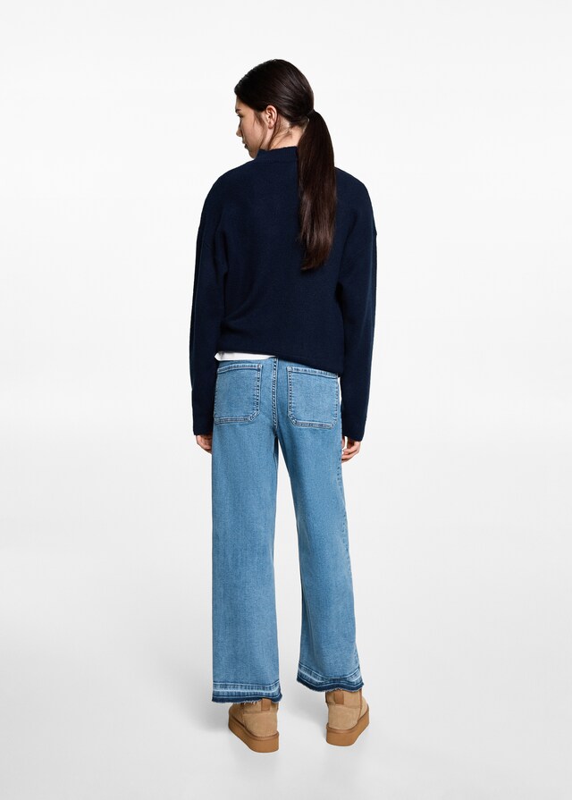 mango Jeans culotte bolsillos Ventas relámpago