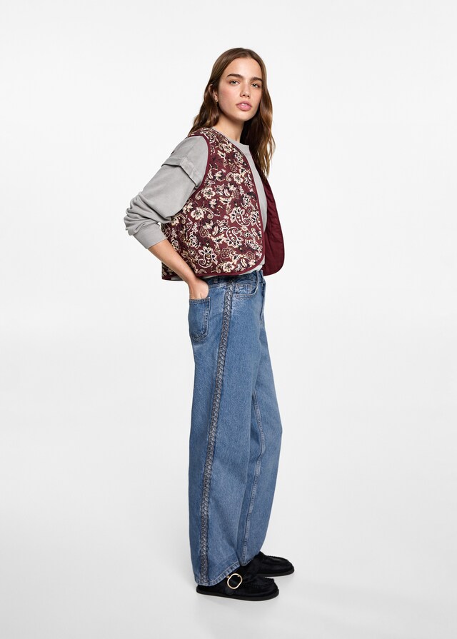 mango Jeans lateral trenzado Liquidación