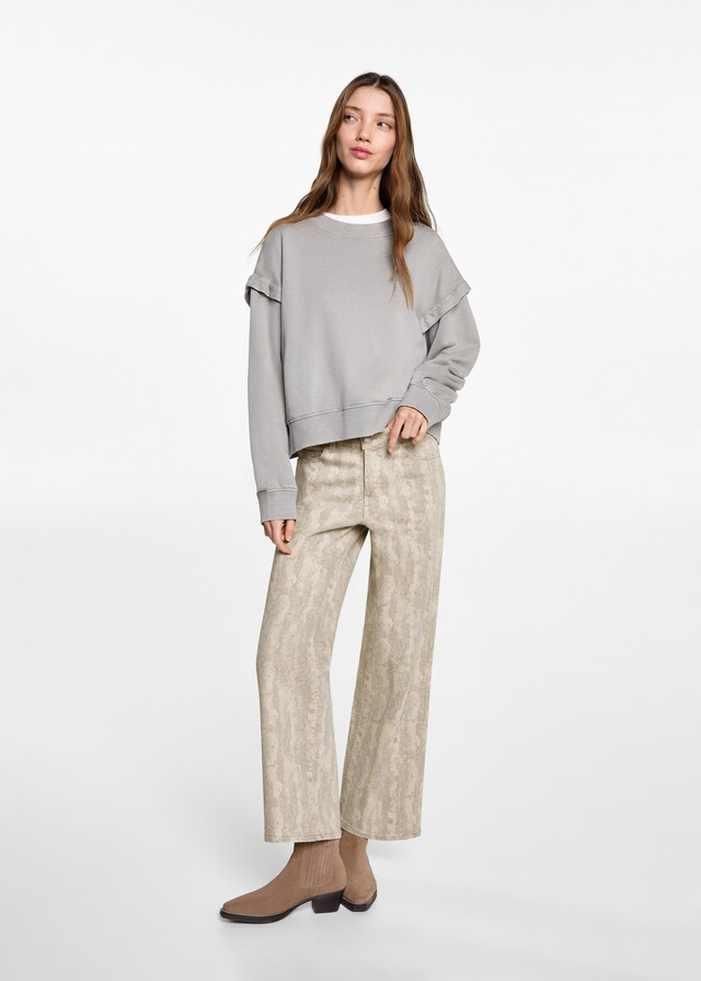 mango Pantalón culotte estampado Rebajas top