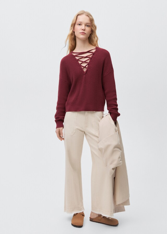 mango Jeans culotte bolsillos Envío gratis