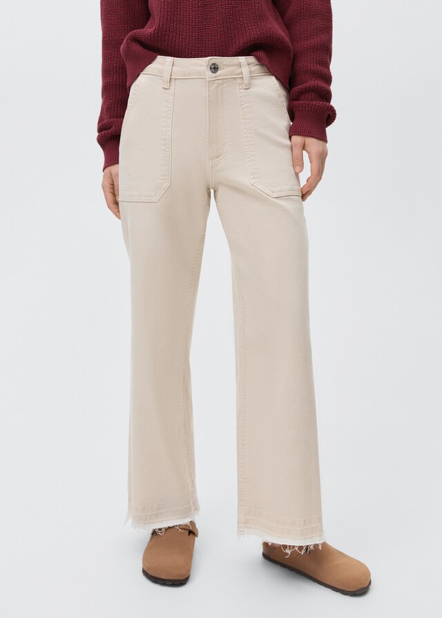 mango Jeans culotte bolsillos Envío gratis