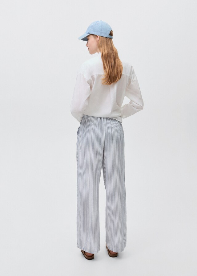 mango Pantalón algodón rayas Oferta especial