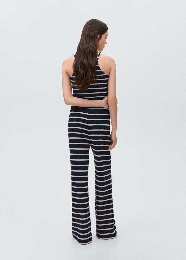 mango Pantalón punto rayas Envío gratis
