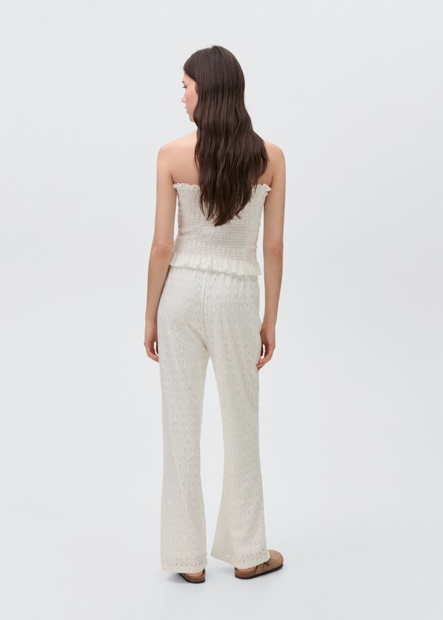 mango Pantalón bordado suizo ÚLTIMAS EDICIONES