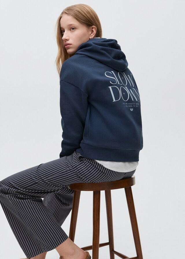 mango Sudadera algodón capucha Envío internacional gratuito