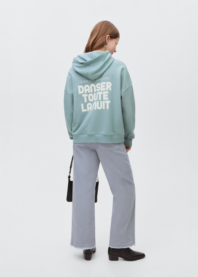 mango Sudadera algodón capucha Tienda de fábrica