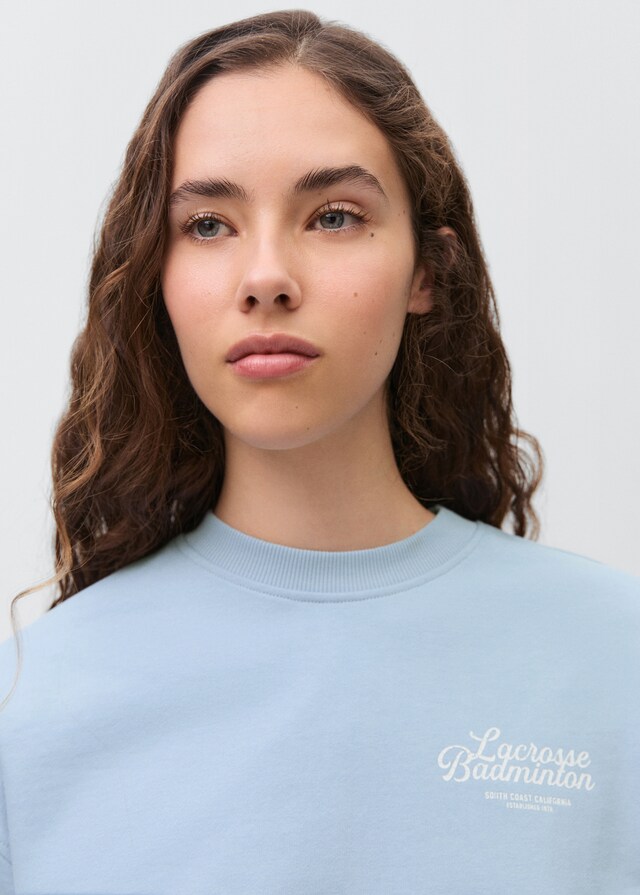 mango Sudadera algodón mensaje estampado Limitado a 3 días
