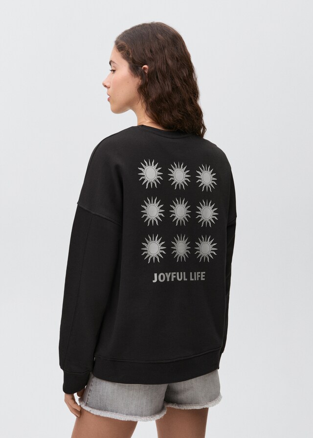 mango Sudadera algodón estampada Precios de Black Friday