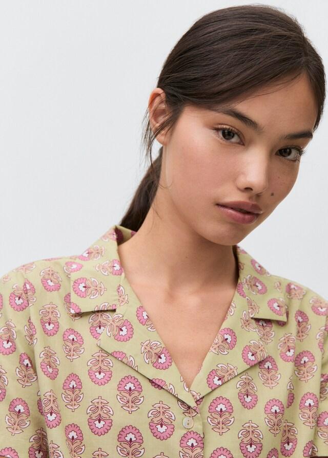 mango Pack pijama algodón estampado Precio ultrabajo