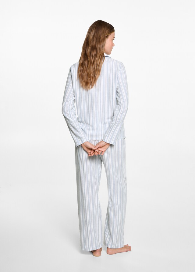 mango Pijama largo rayas Outlet online