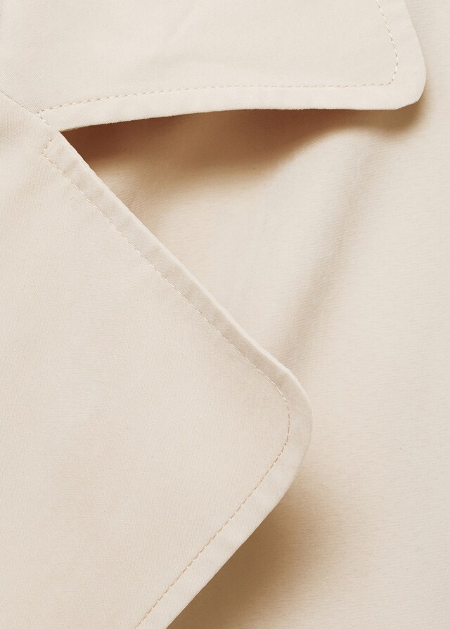 mango Trench fluido cinturón Ofertas