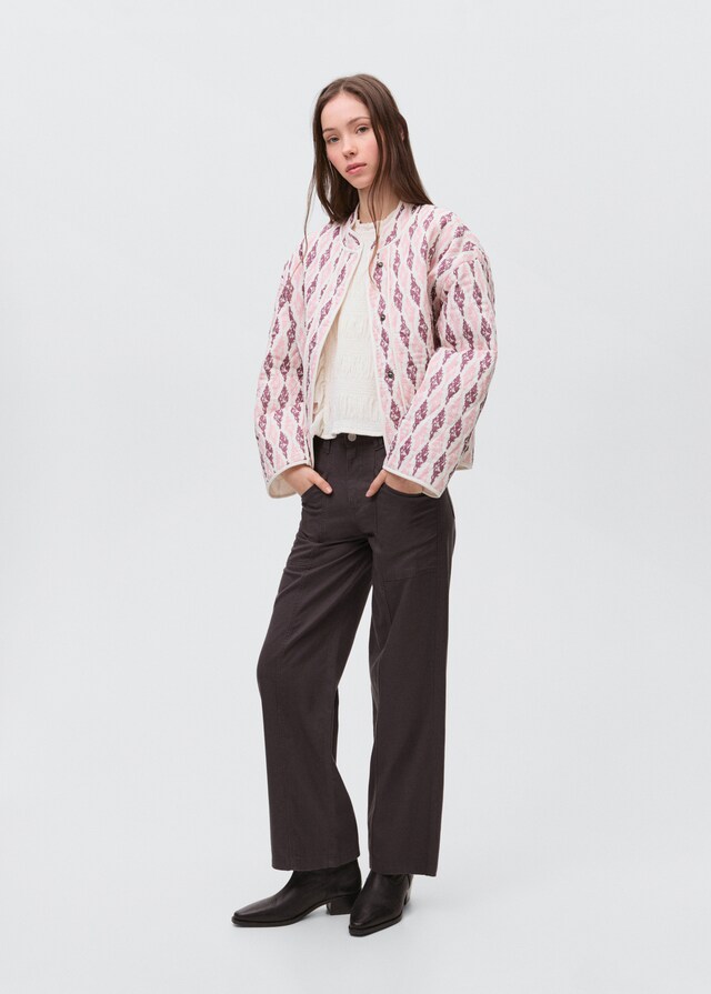 mango Cazadora algodón acolchada Rebajas de fábrica