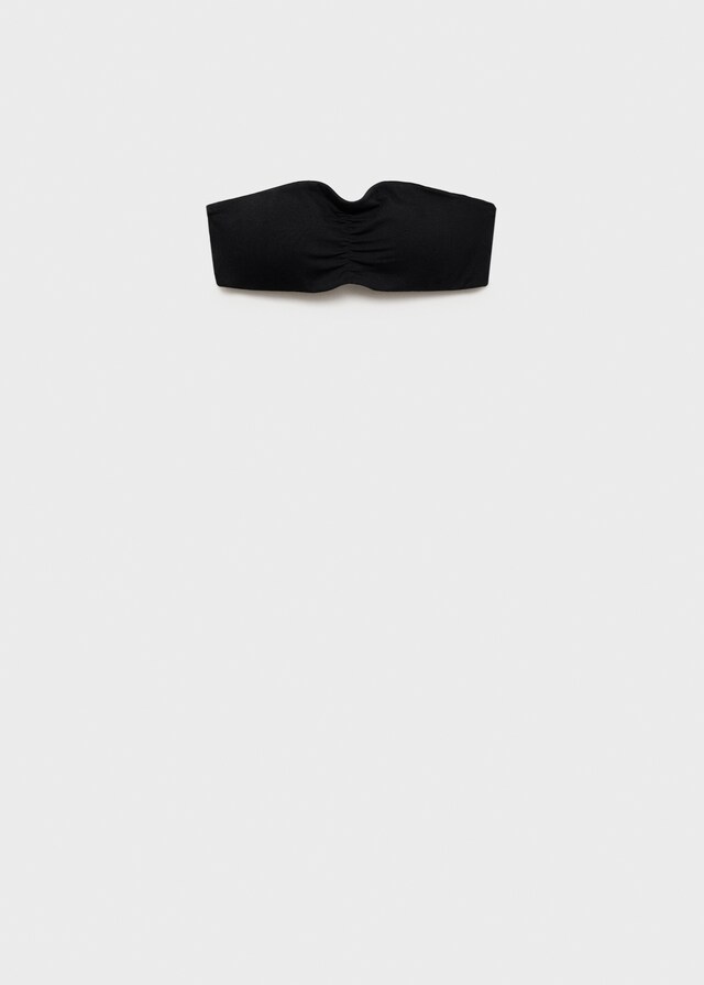 mango Top bandeau fruncido Tienda