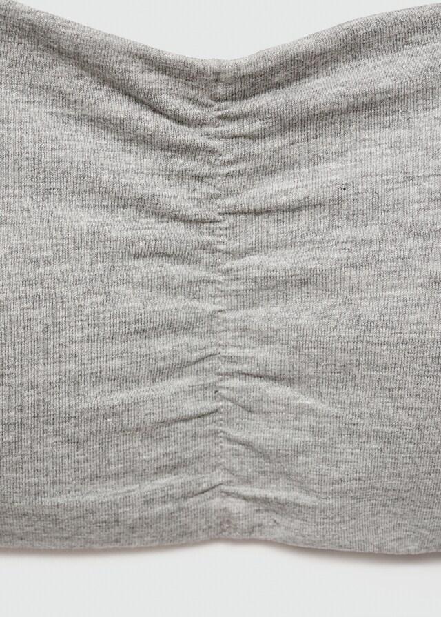 mango Top bandeau fruncido Liquidación