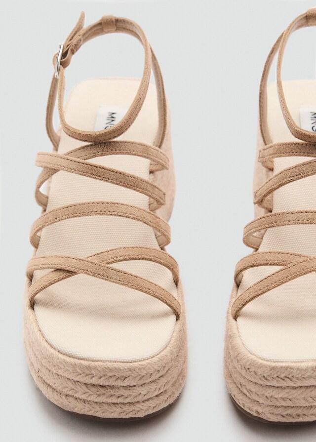 mango Sandalias esparto plataforma Último día