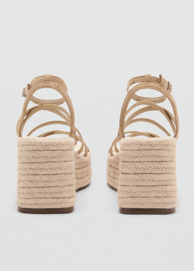 mango Sandalias esparto plataforma Último día