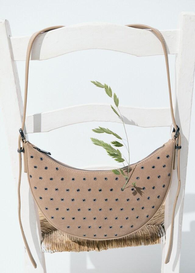 mango Bolso ovalado piel Promoción trimestral