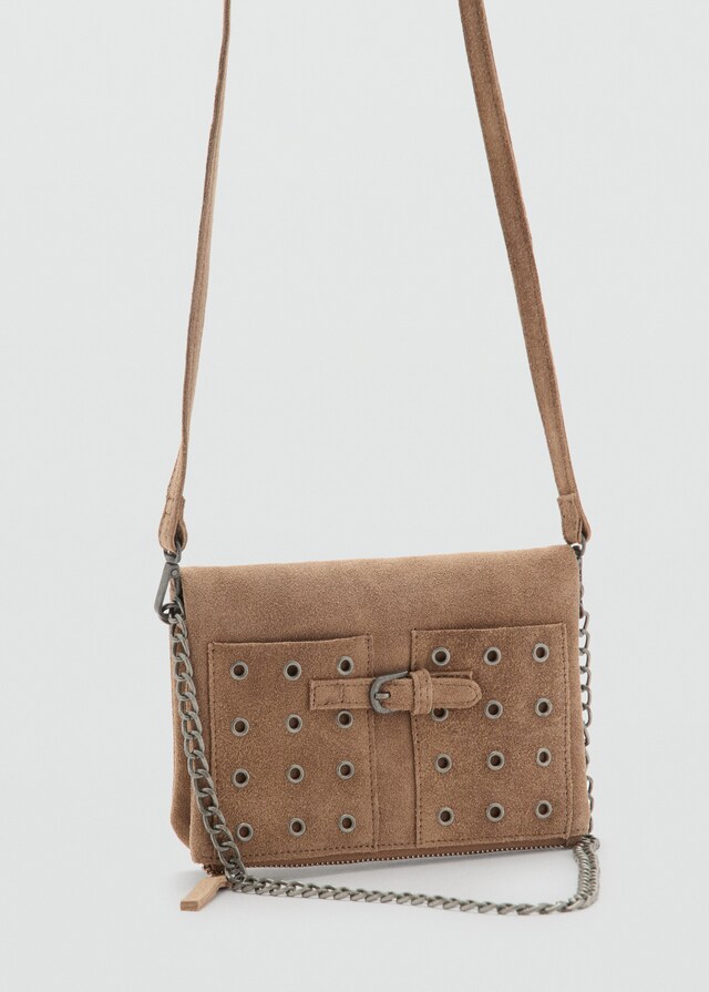 mango Bolso sobre piel