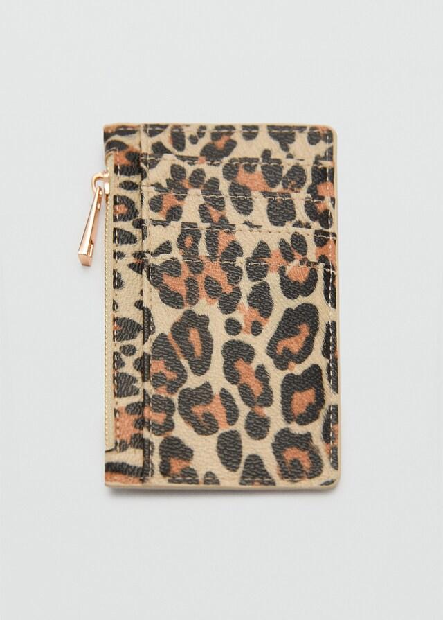 mango Monedero efecto piel leopardo Envío internacional gratuito