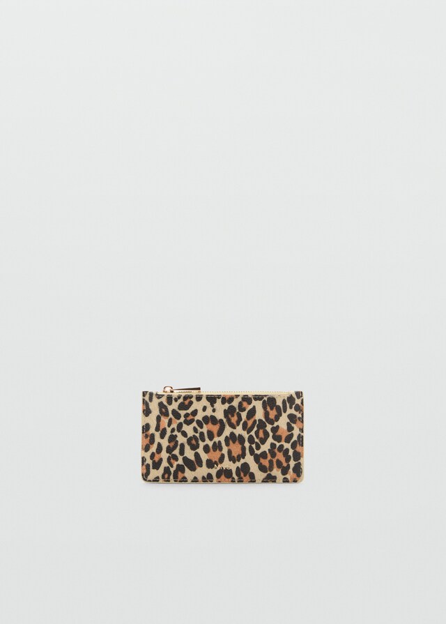 mango Monedero efecto piel leopardo Envío internacional gratuito